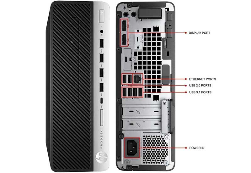 HP ProDesk 600 G5 SFF Desktop Computer PC, Core i5-9400, 8GB RAM, 256GB SSD NVMe, Keyboard & Mouse, Windows 11 Pro, Grade A