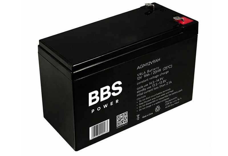 BBS Power AGM12V9AH VRLA AGM battery 12V 9Ah