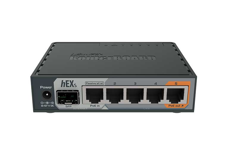 MikroTik RB760iGS hEX S 5x GE, 1x SFP, PoE OUT