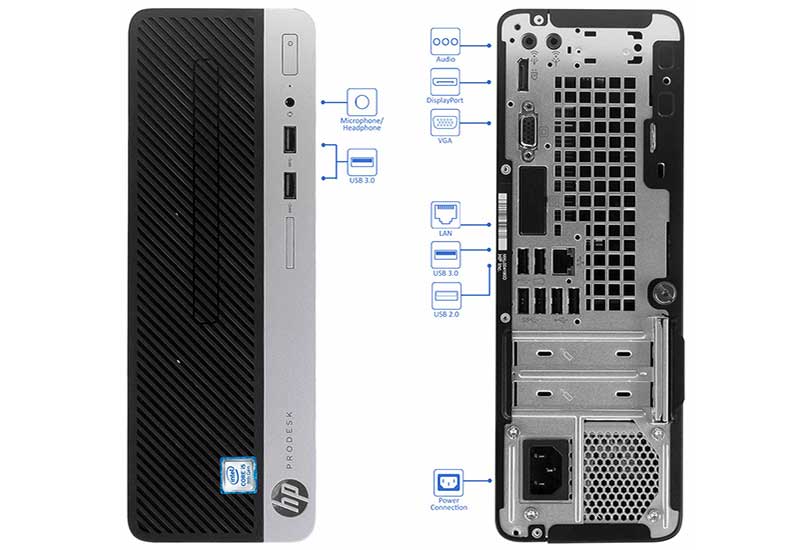 HP ProDesk 400 G5 - SFF - Core i5 8500 - 8 GB RAM - 256 GB SSD - WIN 11 PRO GRADE A+ 