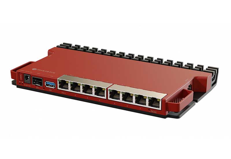 MikroTik L009UiGS-RM router 8x GE, 1x SFP, 1x USB 3.0